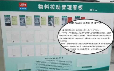 物料拉動目視化管理 物料拉動目視化管理