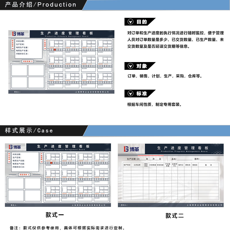 生產(chǎn)進(jìn)度管理看板 生產(chǎn)進(jìn)度管理看板