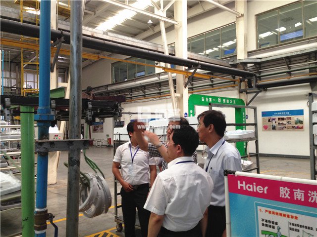 順德海爾洗衣機一線班組長培訓現場輔導